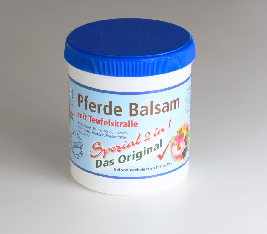 100% Vegán gyógynövényes lóbalzsam (200 ml) CristinenMoor Pferdebalsam Spezial 2 az 1-ben mit Teufelskralle