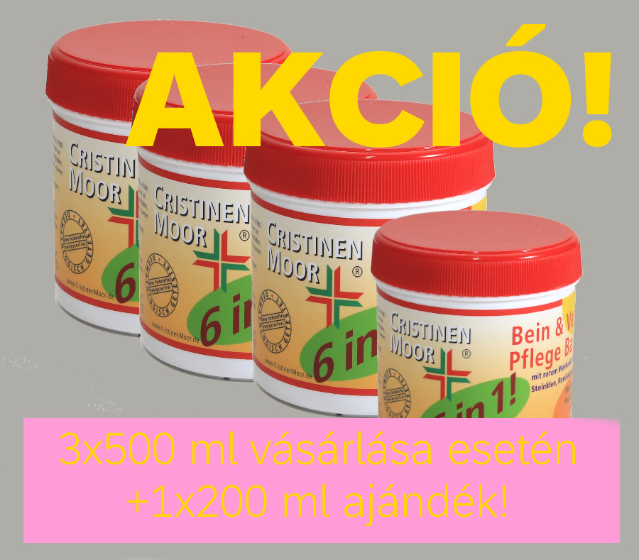 3x500ml +1 ajándék 200ml akció! Láb és véna ápoló balzsam (500 ml) Bein & Venen Pflege Balsam