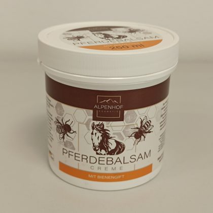 Alpenhof Pferdebalsam Creme mit Bienengift – Méhmérges lóbalzsam krém (250 ml)